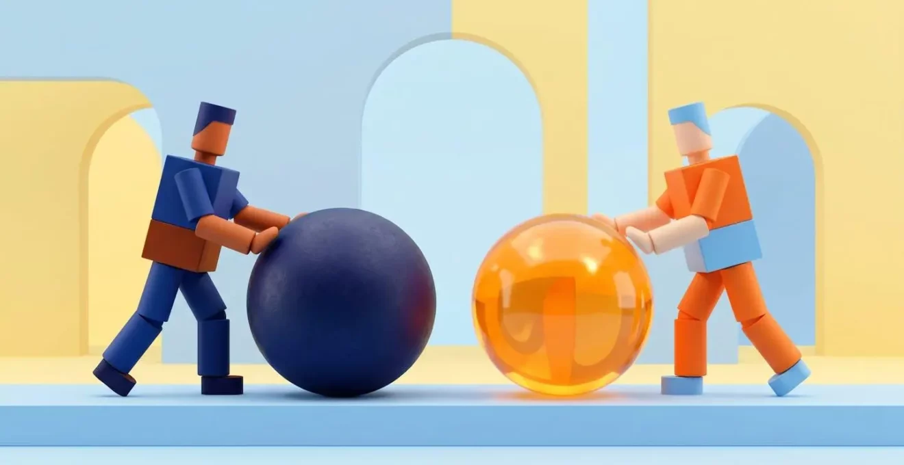 Illustration対比 de deux approches du closing : push vs conseil